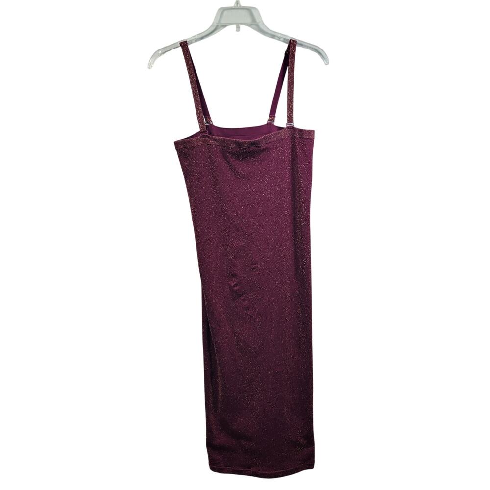 Yitty By Lizzo Magenta Sparkly Convertible Sculpting Shapewear Dress Size 2X